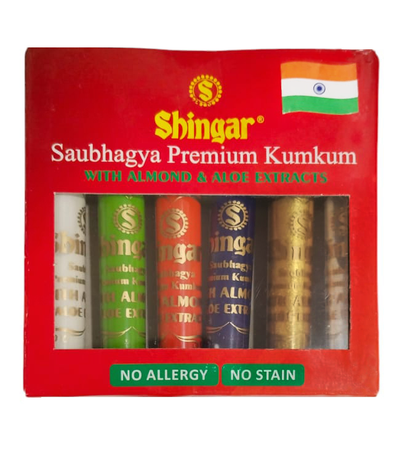 Shingar Saubhagya Premium Kumkum - Pack Of 6 Shingar Silky
