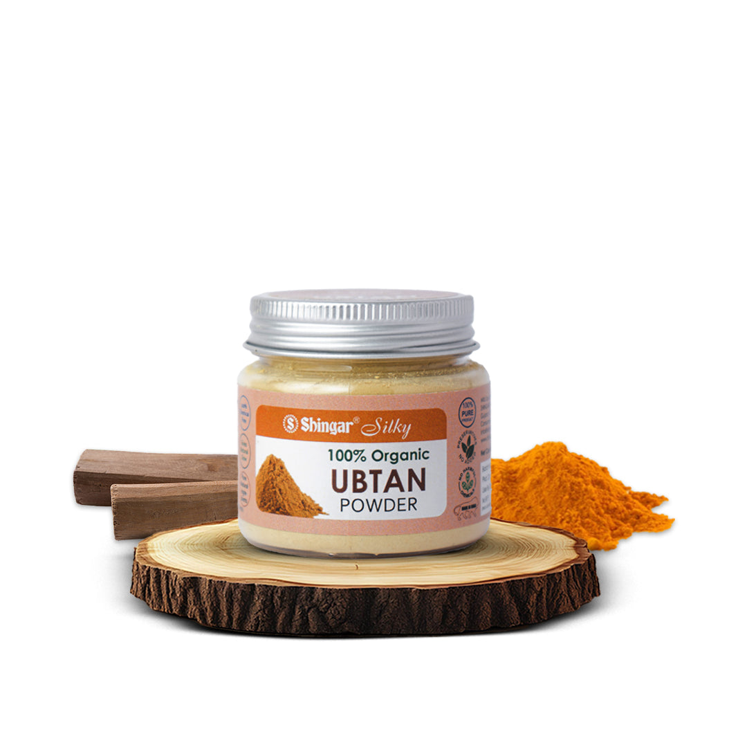 Shingar Silky Ubtan Powder – 100% Organic, Chemical-Free Herbal Face & Body Pack | Natural Glow & Tan Removal | No Preservatives – 60g Shingar Silky