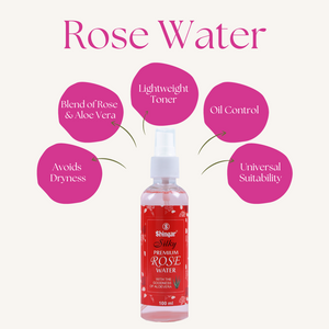 Shingar Silky Premium Rose Water - 100ml Shingar Silky
