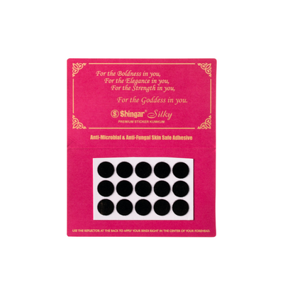 Shingar Silky Premium Sticker Kumkum: Antimicrobial, Antifungal, Skin-Safe Adhesive