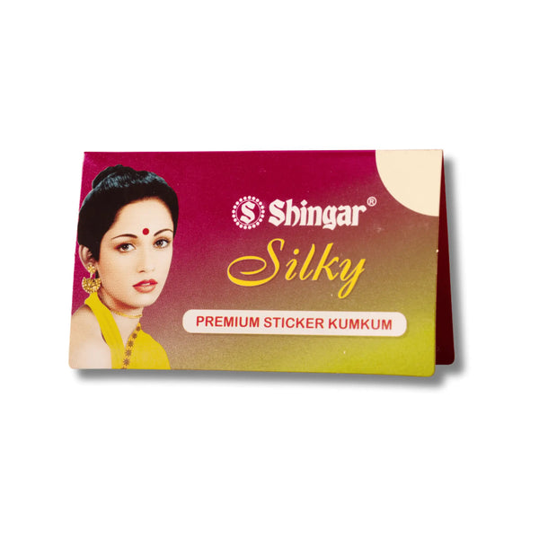 Shingar Silky Premium Sticker Kumkum: Antimicrobial, Antifungal, Skin-Safe Adhesive - Pack Of 10 Shingar Silky