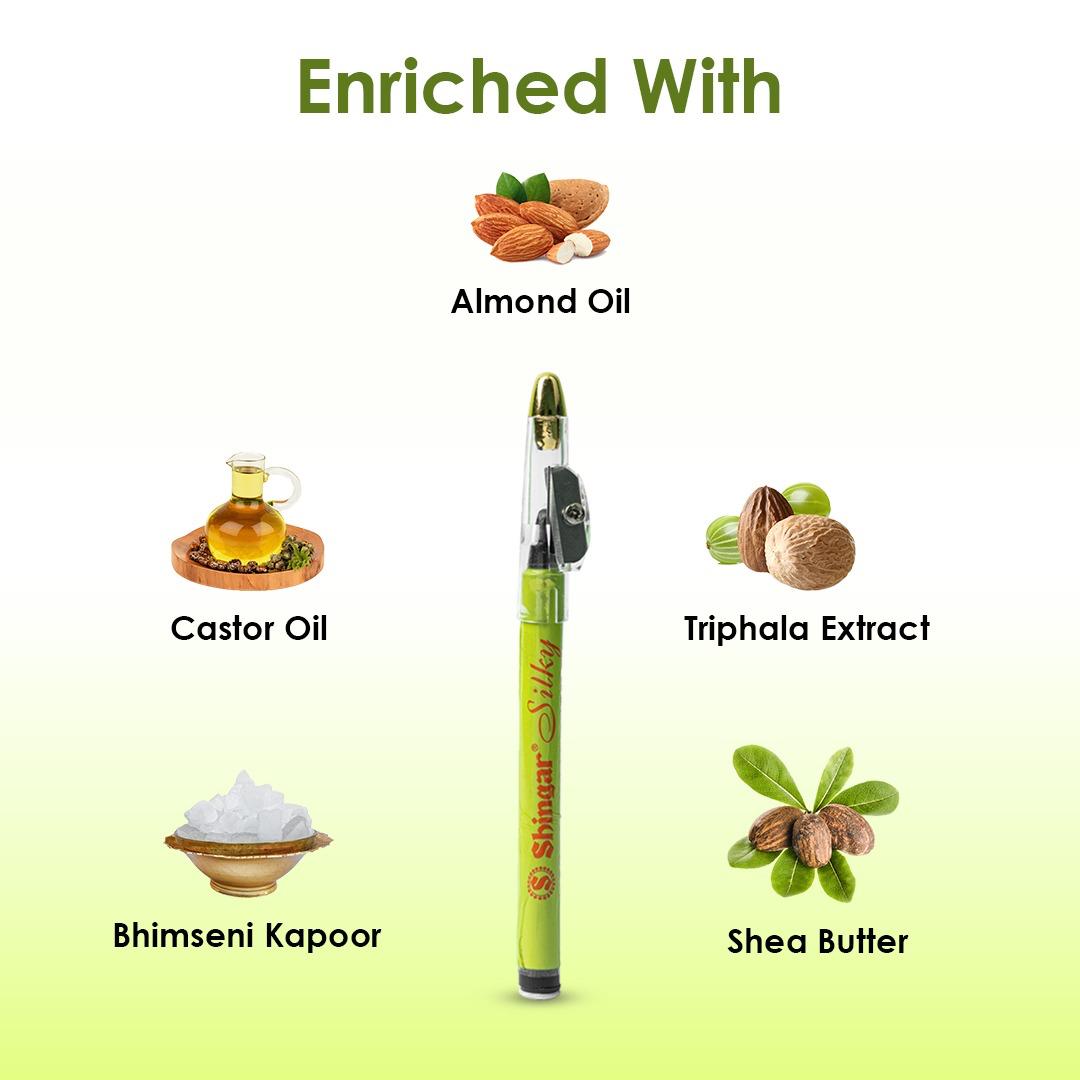Shingar Silky Herbal Kajal Pencil - 2g Shingar Silky