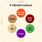 Shingar Saubhagya Premium Liquid Kumkum - Multicolor Pack of 6 Shingar Silky