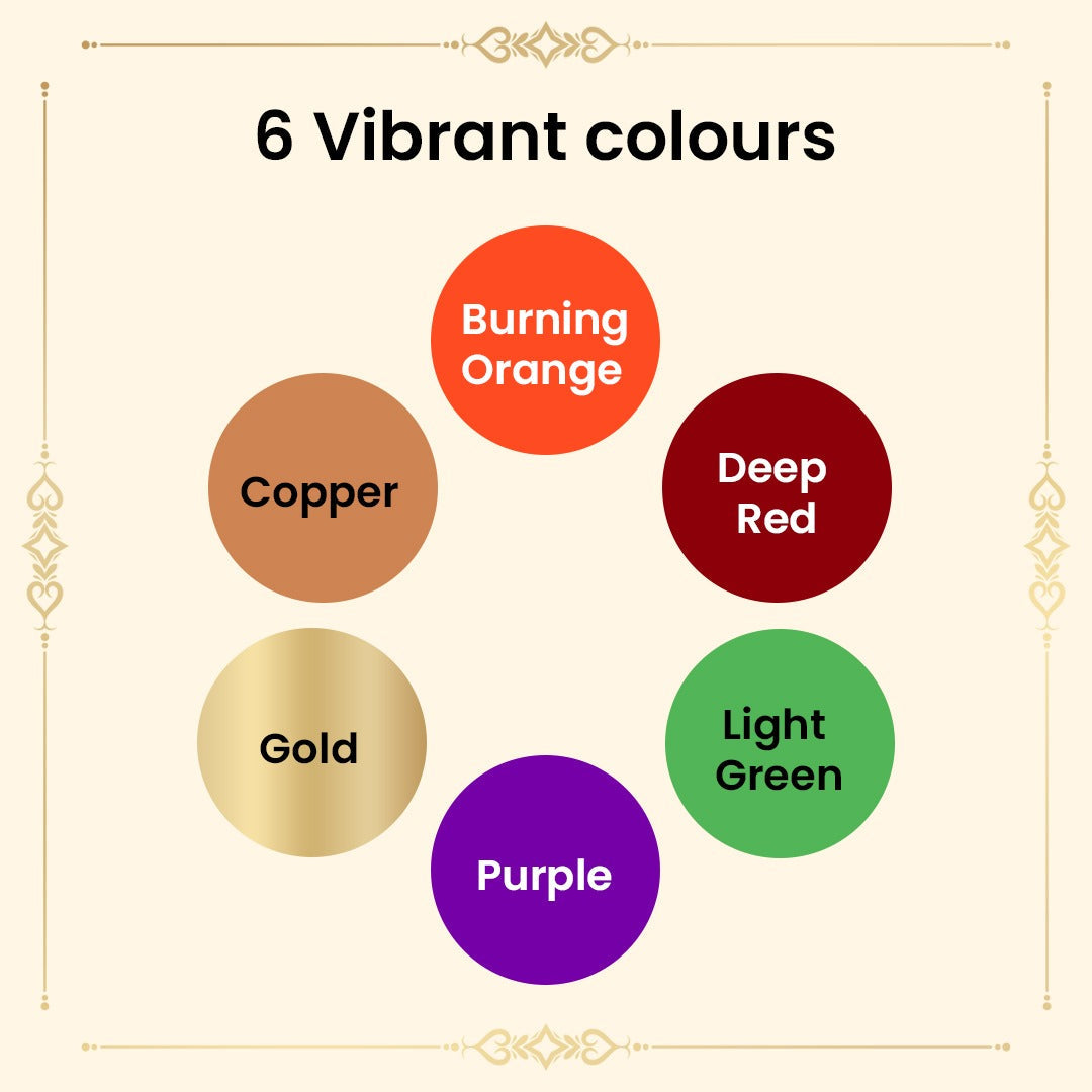 Shingar Saubhagya Premium Liquid Kumkum - Multicolor Pack of 6 Shingar Silky