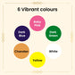 Shingar Saubhagya Premium Liquid Kumkum - Multicolor Pack of 6 Shingar Silky