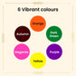 Shingar Saubhagya Premium Liquid Kumkum - Multicolor Pack of 6 Shingar Silky