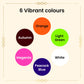 Shingar Saubhagya Premium Liquid Kumkum - Multicolor Pack of 6 Shingar Silky