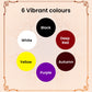Shingar Saubhagya Premium Liquid Kumkum - Multicolor Pack of 6 Shingar Silky