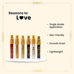 Shingar Saubhagya Premium Liquid Kumkum - Multicolor Pack of 6 Shingar Silky