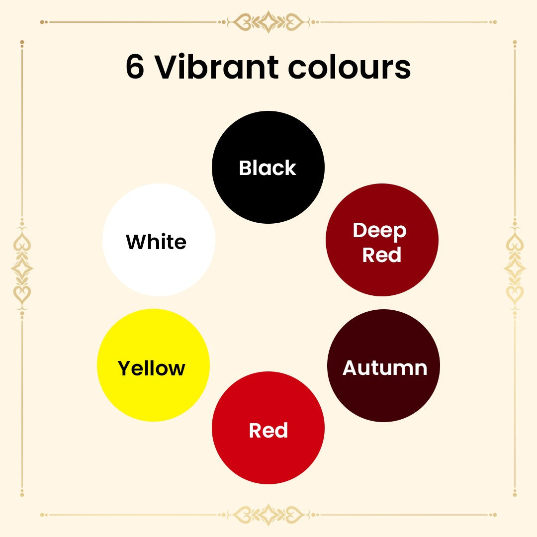 Shingar Saubhagya Premium Liquid Kumkum - Multicolor Pack of 6 Shingar Silky
