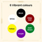 Shingar Saubhagya Premium Liquid Kumkum - Multicolor Pack of 6 Shingar Silky