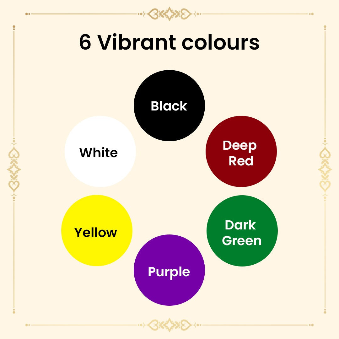 Shingar Saubhagya Premium Liquid Kumkum - Multicolor Pack of 6 Shingar Silky