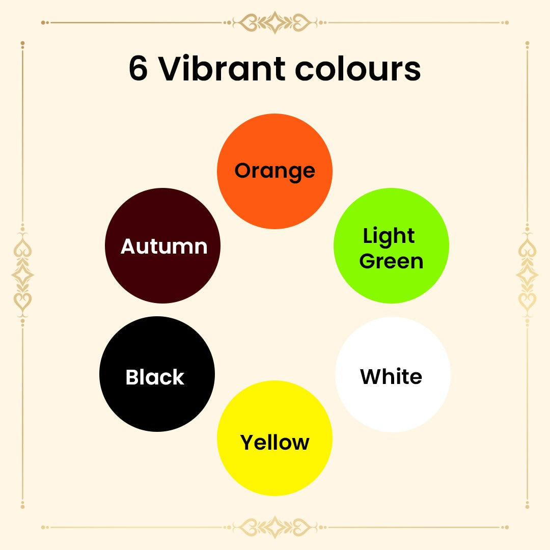 Shingar Saubhagya Premium Liquid Kumkum - Multicolor Pack of 6 Shingar Silky